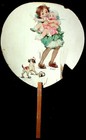 Whitmer Bros Funeral Home Dayton Ohio Advertising Fan 1930s Frances Brundage Art