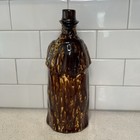 1849 Coachman Liquor Bottle Rockingham-glazed Lyman  Fenton   Co