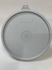 Set Of 3 Tupperware Clear Storage Container 1551-6a With Lid Gray Color 238-18