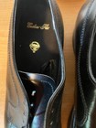 Morgan Quinn Vintage Mens 832 70 s Black Leather Square Toe Lace Up Oxford