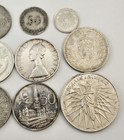 Vintage Silver Lot Foreign World Coins 120g Mixed Fineness