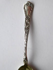 1901 Antique Gorham Art Nouveau Marguerite Sterling Silver 4 1 8 Demi Teaspoon  