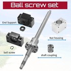 Sfu1204 Ballscrew Rm1204 L250-1500mm End Machine  bk bf10  nut Housing  coupler