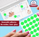 Color Coding Dot Stickers 15mm Round  5 8 Inch Circle Removable Labels