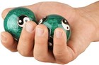 Green Chinese Baoding Balls Hand Exercise Therapy Balls Stress Reliefe Balls
