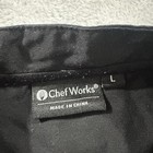 Chef Works Black Short Sleeve Cook Shirt Unisex L Snap Front Utility Uniform