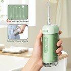 Portable Cordless Dental Water Flosser Oral Irrigator Teeth Cleaner 5 Jet Tips
