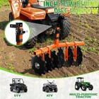 28  Cut Heavy Duty Width Disc Plow Harrow With Universal 2  Receiver Mount New