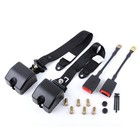 2pcs 3   point Retractable Black Buckle Safety Seat For Bmw 3 Series E30 1984   1991