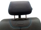 2016-2021 Bmw M2 Rear Right Leather Upper Seat Back W  Blue Stitching Oem