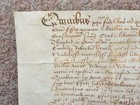 1614 Sampford Magna Essex 17th Century Latin Vellum Deed Document Calligraphy