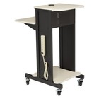 Oklahoma Sound Prc Series 4-shelf Metal Mobile Presentation Cart With Lockable