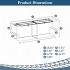 48 Inch Steel Lockable Truck Bed Tool Box Set For Jeep Gladiator Jt 2020-2026