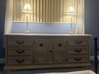 Stanley Furniture Vintage Mediterranean Bedrm Set  Dresser  Armoire  Nightstand