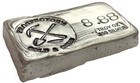 Prospector s Gold   Gems Silver 8 88 Oz  999 Fine Poured Loaf Style Bar