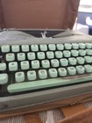 Vintage Hermes Rocket Portable Typewriter With Original Brown Case And Manual