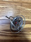 Vtg 1950   s  Gyroscope Metal Spinning Top Red Center Classic Antique Toy
