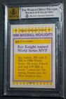2018 Topps Archives Signature Series Postseason Ray Knight Auto  30 Bgs 8 Mets