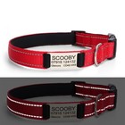 Personalized Reflective Nylon Dog Collar With Name Tag Cool Dog Collar