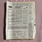 Vintage 1960   s Mccall s 7999 Ladies  Dress Sewing Pattern Size 18 Pockets