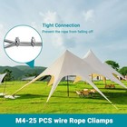 25pcs 3 16 Inch Stainless Steel Wire Rope Cable Clamp m4 Wire Rope Clamp For Var