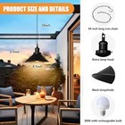 Bailoch Pack Black Portable Battery Operated Hanging Light  Rechargeable 1