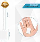 220 Pack White Price Tags With String Attached Writable Display Labels
