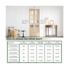 Bifold Doors For 32   80  Opening  Clear Glass French Interior Folding Barn