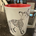 2ct Starbucks 2017 White Christmas Fox Coffee Mug Cup Ceramic   Tumbler New