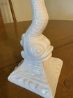 Dolphin Koi Fish White Ceramic Candlestick Taper Candle Holder 9  Portugal