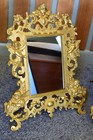 P e  Guerin Antique Brass Mirrors - 8 5  X 11   Two Frames  No  523