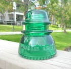 Nice Green Cd 154 Hemingray Glass Insulator  e 
