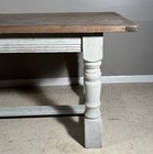 Reproduction French Antique Oak Farm Dining Library Table