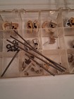 Vintage Evans Lighter Repair Parts Kit  Nos Shiny Pieces In Chrome And Gold Fin