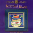 Mill Hill Buttons Beads Kit Counted Cross Stitch Soup Bowls Mh14-5202
