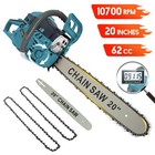 2-stroke Gasoline Chainsaw 62cc 20  Power Engine Wood Cutting Gas Chain Saw New