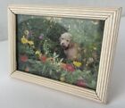 3 5x5 Vintage Antique White Wood Wooden Cream Plastic Photo Picture Frame