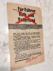 Wwii Propaganda Leaflet  German  Narrative Report Of Drop By Air Force   3 22 44