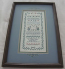 Completed Shepherd s Bush Cross Stitch With Mat frame - Forget Me Not