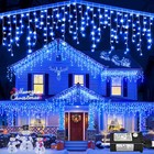 Outdoor Led Icicle Lights Waterproof Christmas Holiday Decor String Fairy Light