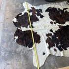 Genuine Large Brown  White    Black Cowhide Rug Natural Cow Hide Skin 84    X 84   