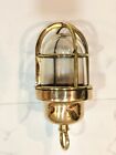 Old Authentic Salvage Original Ship Brass Hanging Pendant Wiska Light 1 Pcs