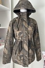 Nwot Camouflage Military Cargo Utility Spring Coat Jacket Size S Small Ladies