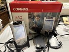 Compaq Ipaq H3835 Pocket Pc Handheld Pda W  Cradle Charger  Case  dead Battery