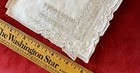 Antique Very Rare White Cotton Hand Embroidered Wedding Hanky