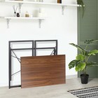 Foldable Computer Writing Desk Home Office Pc Laptop Table Easy Assembly Brown
