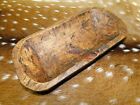   Carved Wooden Dough Bowl Primitive Wood Trencher Tray Rustic Home Decor 11-12 