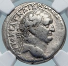 Vespasian   Titus 69ad Rare Silver Roman Tetradrachm Of Antioch Coin Ngc I84986
