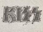 Kiss Sleeveless Shirt Womens Large Gray Music Band Gene Simmons Paul Stanley