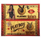 Playboy Set Of 12 Candy Apple Red 24k Gold Foil Novelty Notes Sexy 18  Only